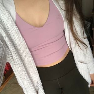 Lululemon align tank pink taupe size 8